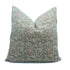 Dark Green Jarul Block Print Linen Boho Cushion Cover 