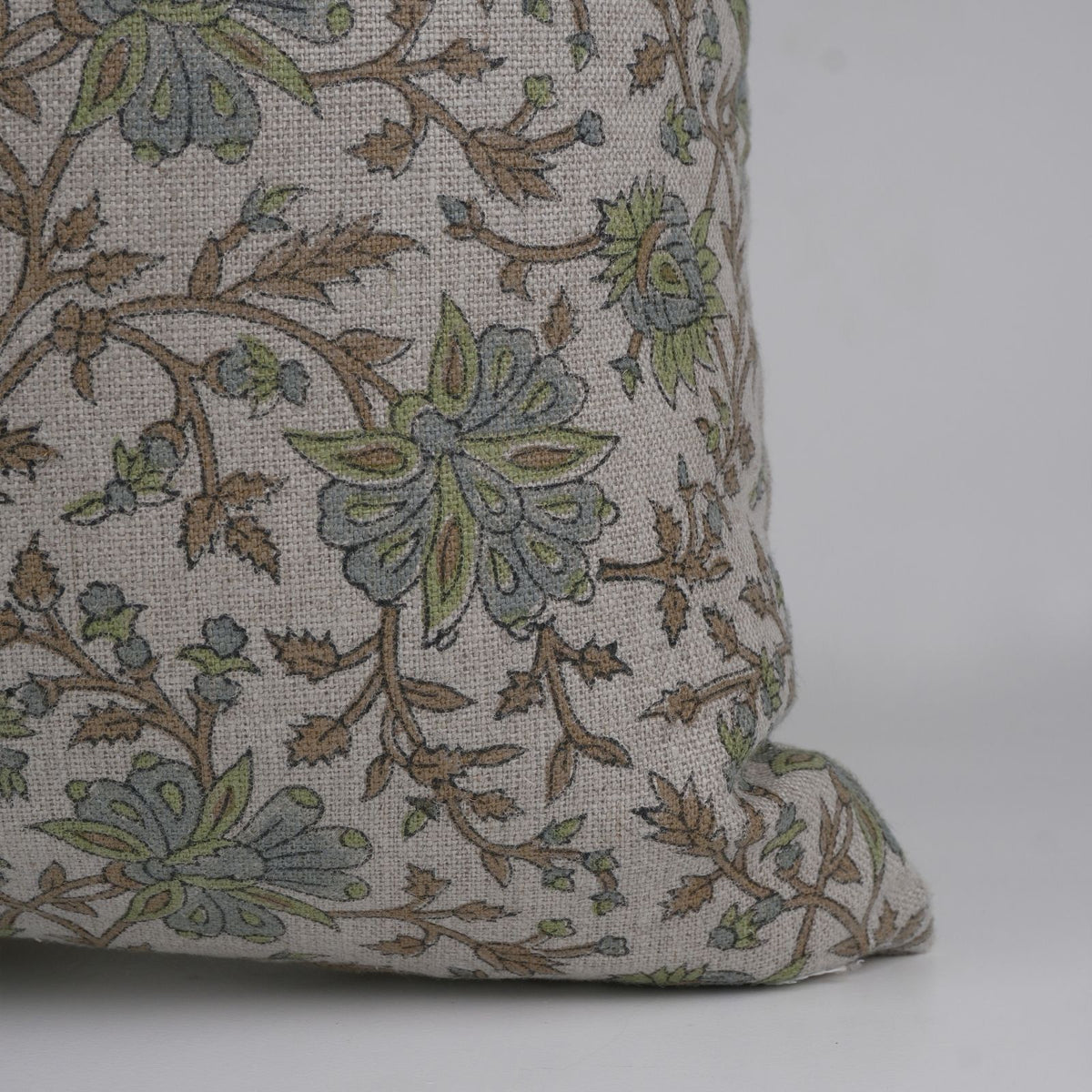 Block Print Neerable Linen Cushion Cover for Living Room