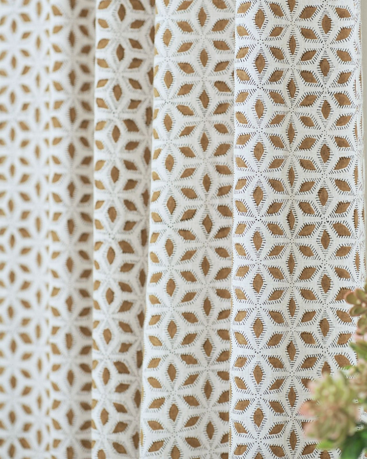 Handmade Viscose Linen Tab Top Window Curtain – Shatkon