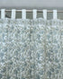 Block Print Gray Floral Heavy Viscose Linen Drapes Curtains - Suman