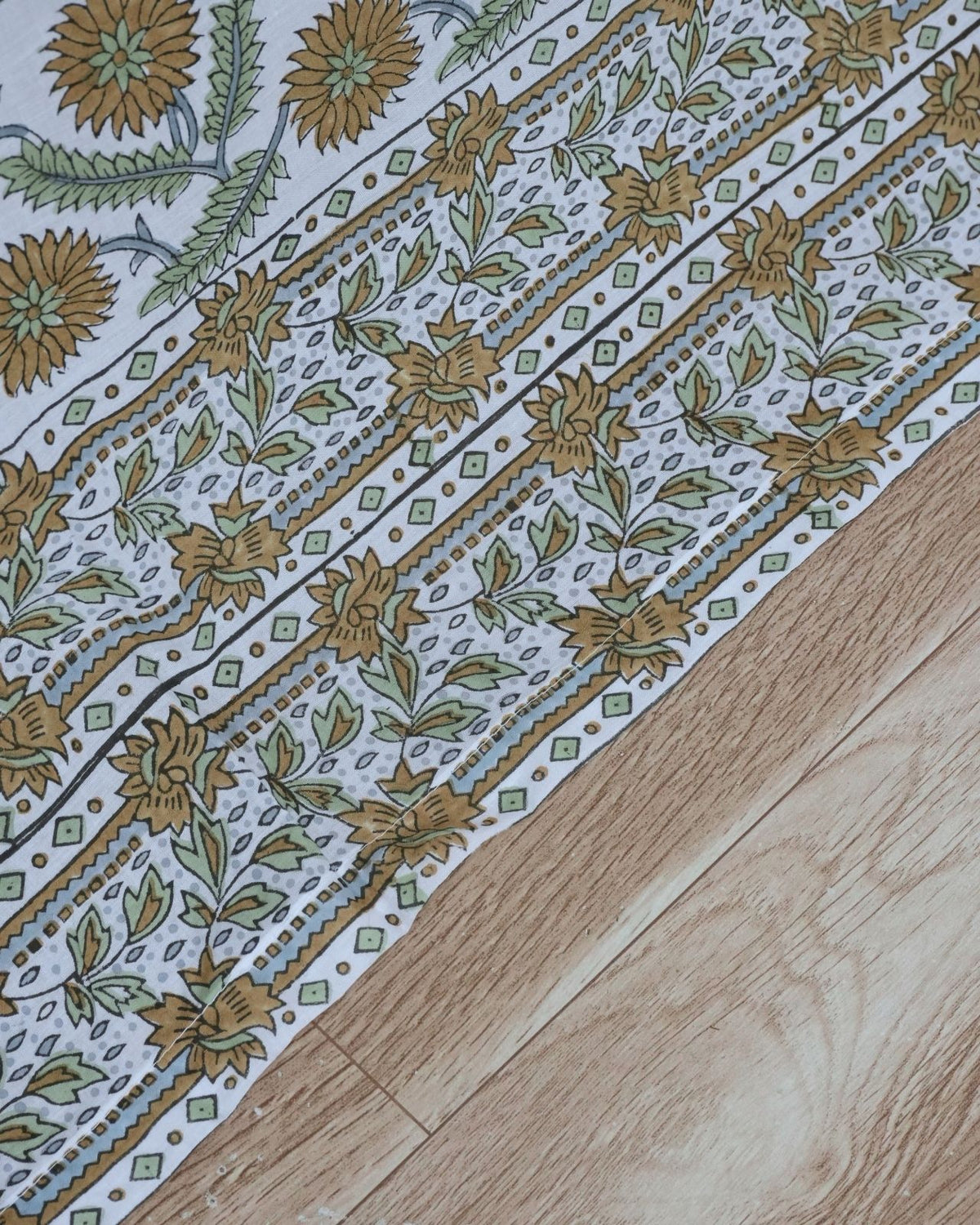 Handcrafted Block Print 100% Cotton Curtains - Sawrna