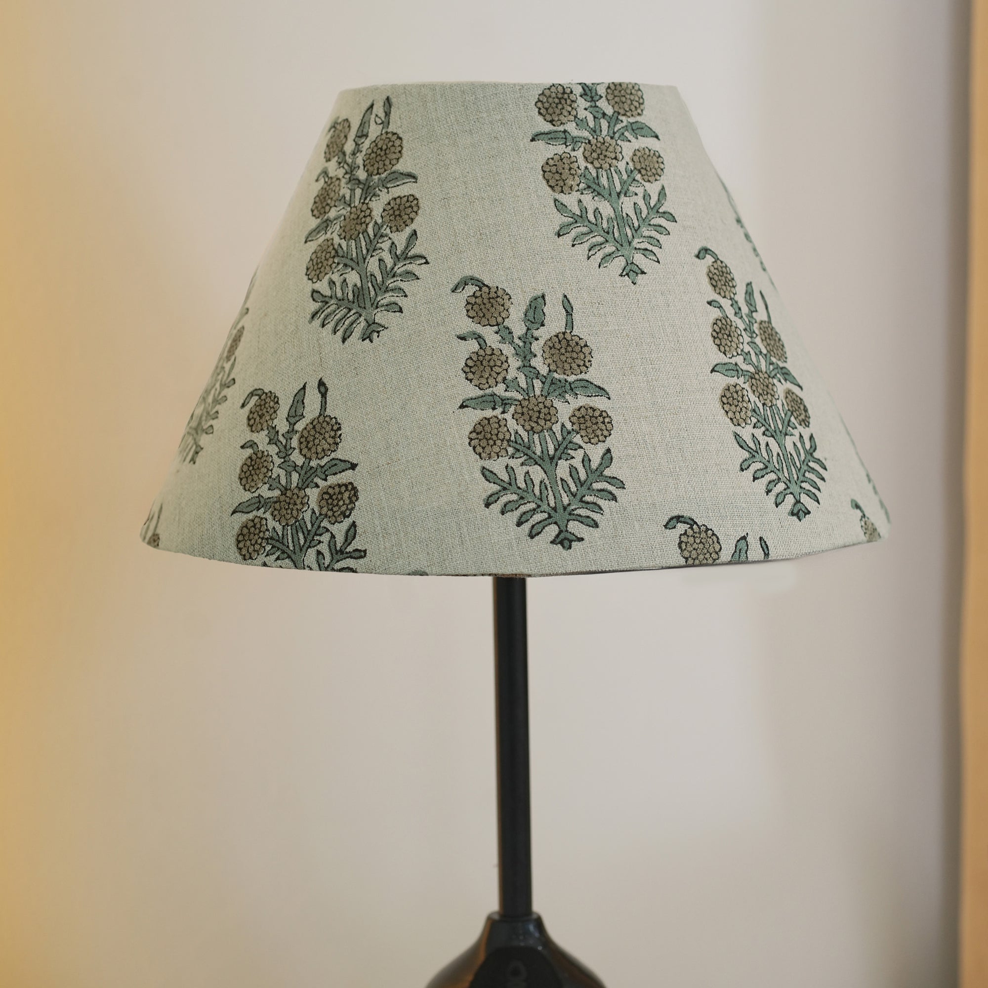 Handmade Pure Linen Boho Decor Coolie Lampshade - Hazara