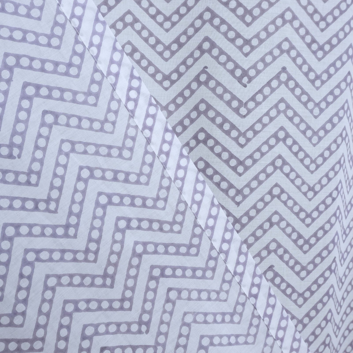 Hand Block Printed Window Cotton Curtain - Tarang