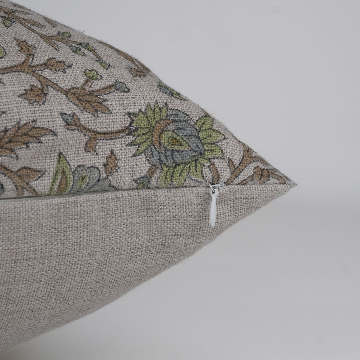 Block Print Neerable Linen Cushion Cover for Living Room