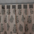 Mohini Gray Floral Hand Block Print Viscose Linen Tab Top Curtains