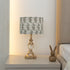 Block Printed Viscose Linen Dusty Peach Lampshade || Deepika