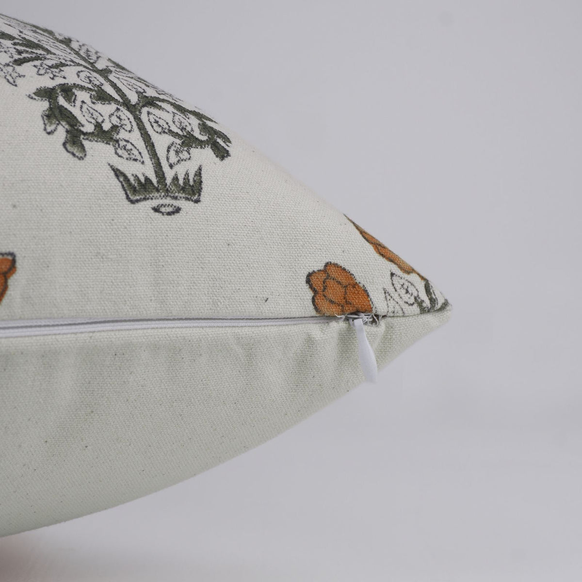 Indian Artisan Mustard Duck Canvas Cushion Cover - Swadesh