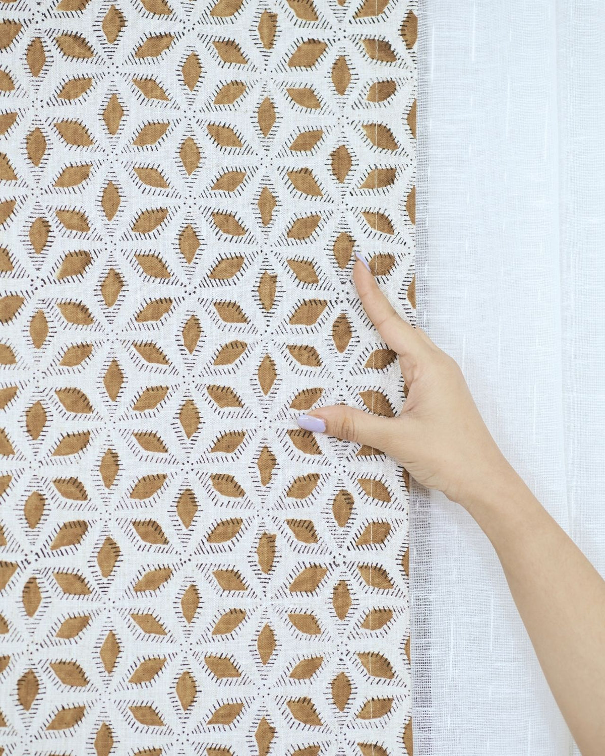 Handmade Viscose Linen Tab Top Window Curtain – Shatkon