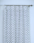 Diwali Flower Block Print Viscose Linen Flat Panel Curtains