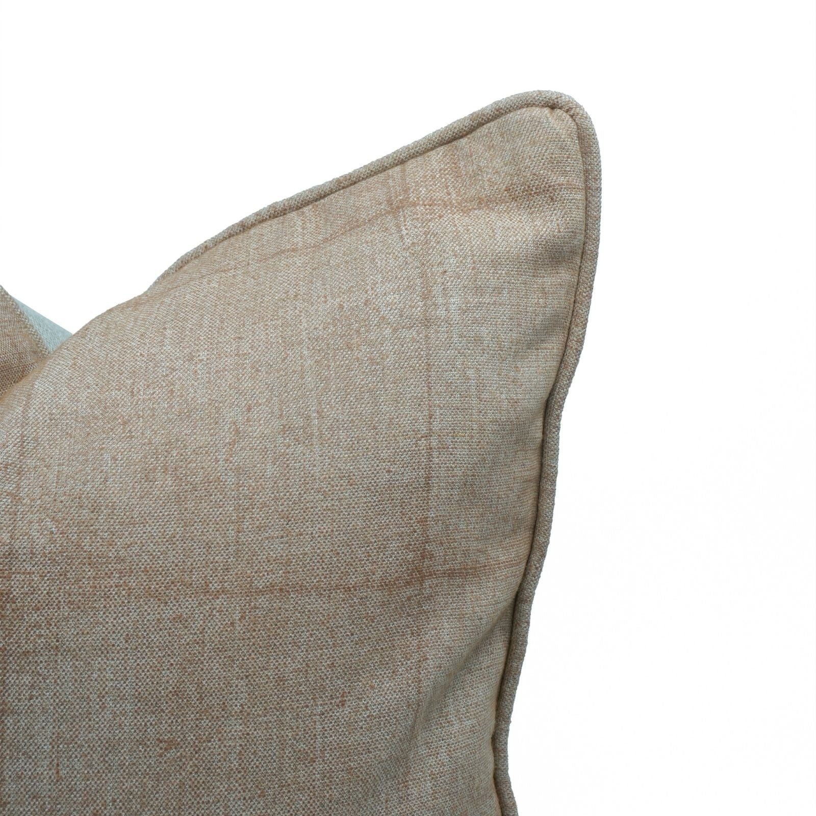 Handmade Solid Beige Oxford Boho Linen Cushion Cover 