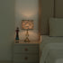 Meraki Block Print Drum Lampshade on Thick Cotton White