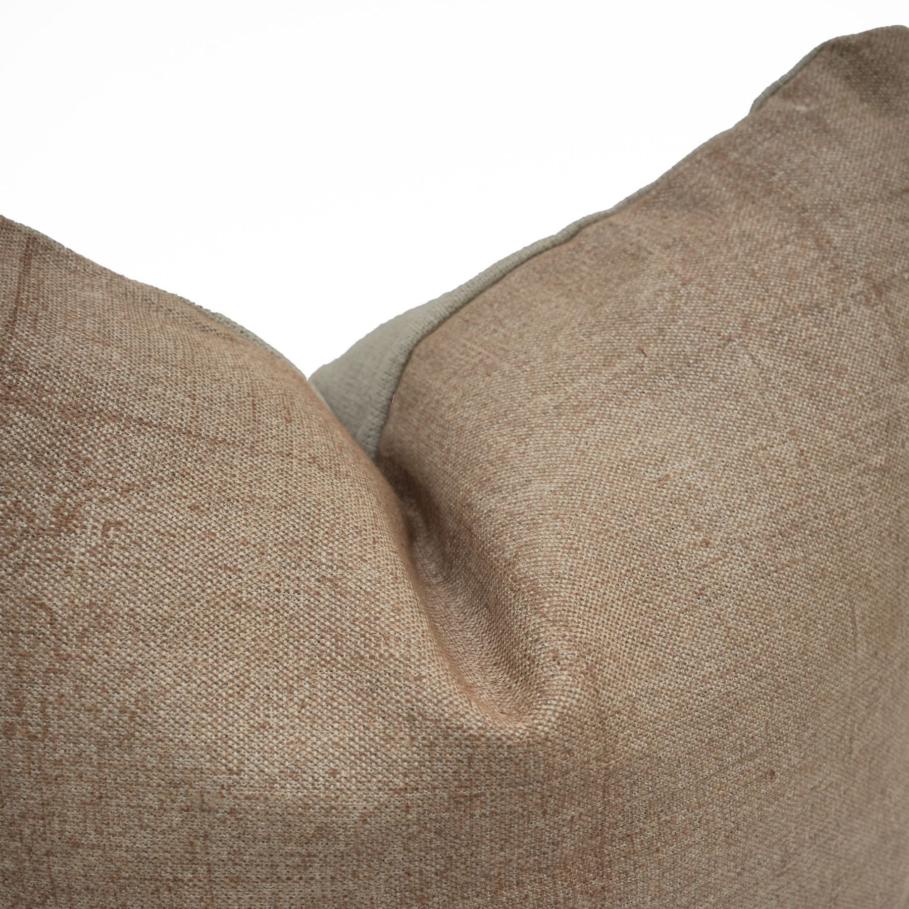 Handmade Brown Solid Linen Throw Cover | Bori Print