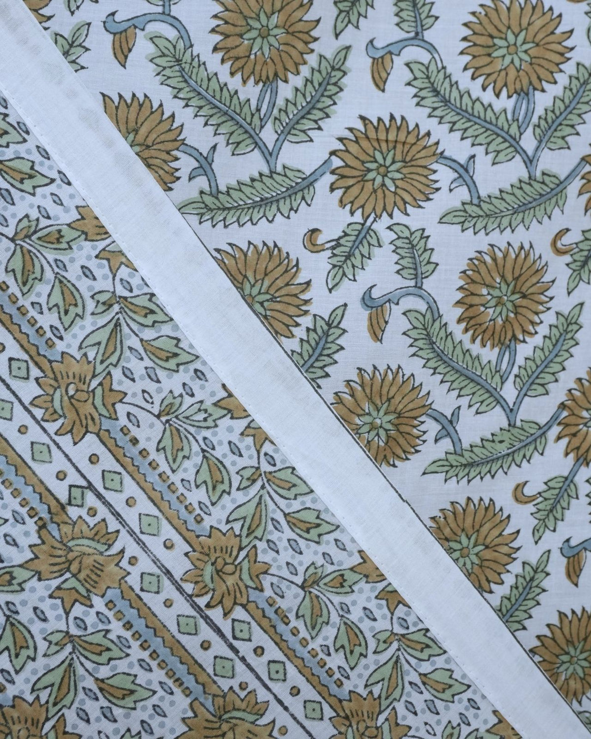 Handcrafted Block Print 100% Cotton Curtains - Sawrna