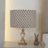 Block Print Duck Canvas Drum Table Lampshade - Keasriya