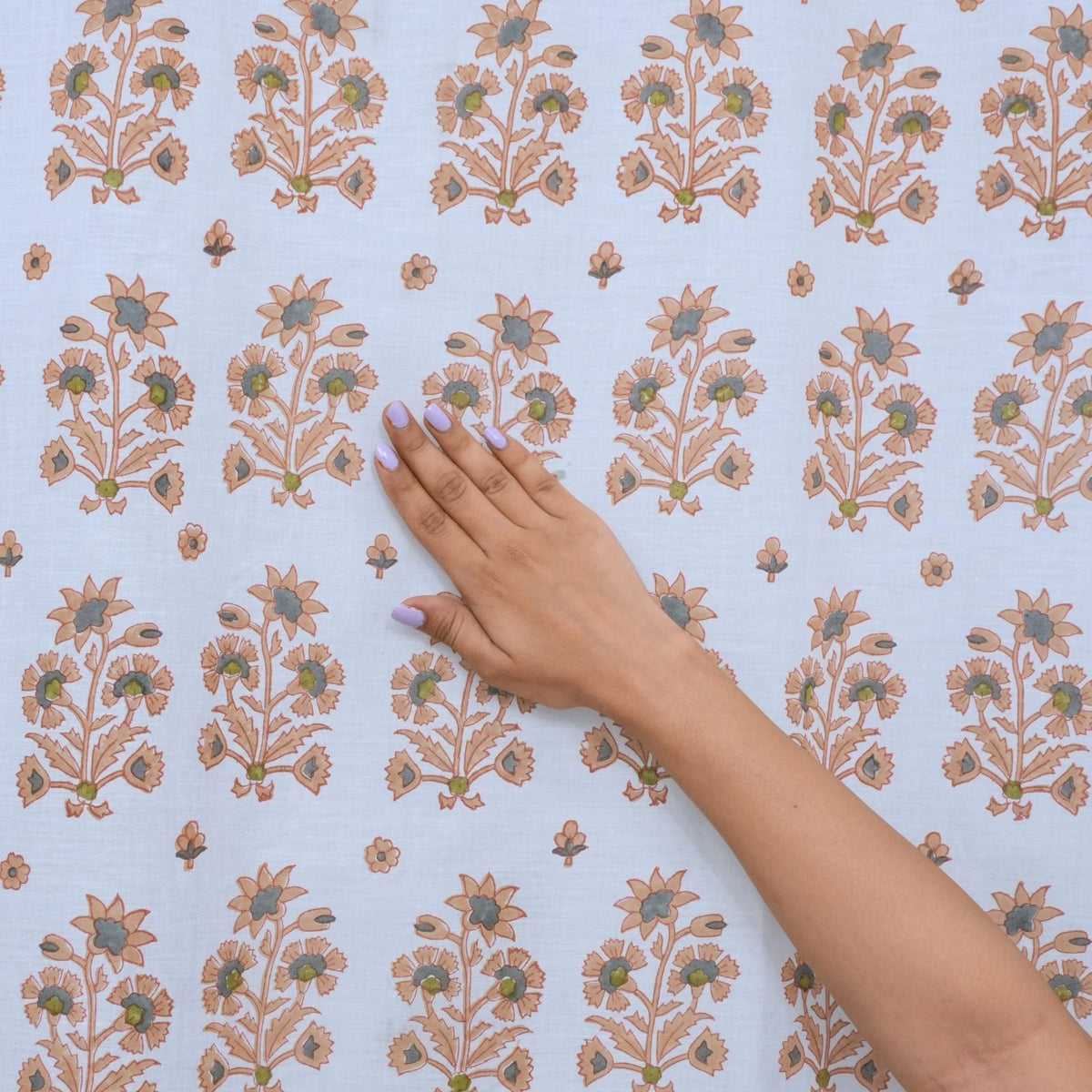 Handcrafted Block Print 100% Cotton Curtains - Sawrna