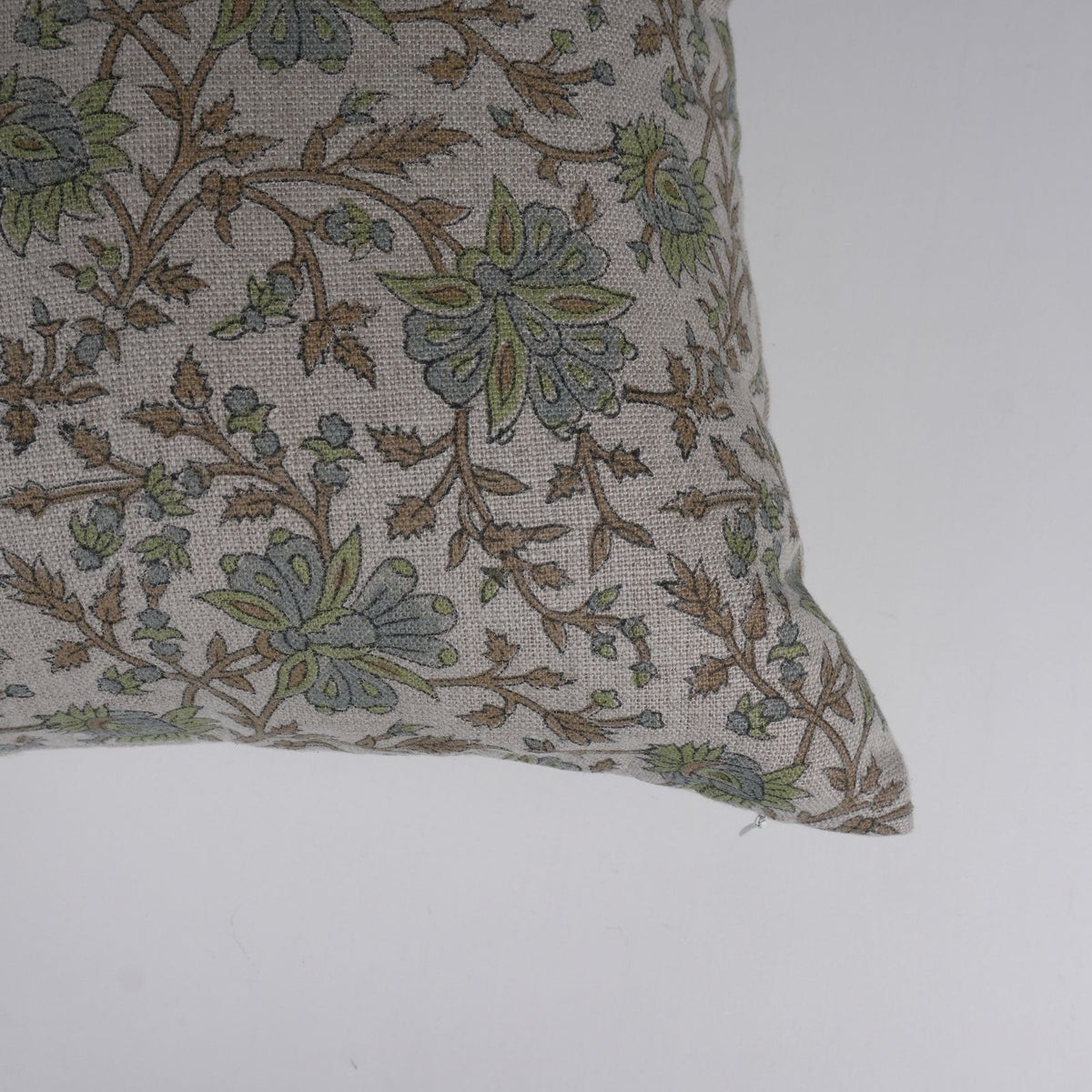 Block Print Neerable Linen Cushion Cover for Living Room