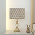 Block Print Linen Blend Dusty Pink Floral Lampshade - Bulbul