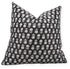 Fabdivine Handmade Block Print 22X22 Inch Duck Canvas Cotton Throw Pillowcase Cushion Cover, Fall Season, Summer, Spring Decoration for Sofa, Bed and Couch, Living Room, Farmhouse, Tulsi Buti, Black