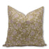 Fabdivine Bohemian Hand Block Print Thick Cotton Throw Pillowcase Cushion Cover 18x18 Inch for Sofa Couch, Summer Fall Decoration, Living Room (Rameshwaram-Light Green)