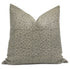 Fabdivine Handmade Thick Linen Square Zipper Throw Pillowcase Cushion Cover for Sofa, Couch, Chair, Balcony, Patio, Fall Summer, Home Décor, Living Room, Outdoor - 14x20 Ola, Light Green