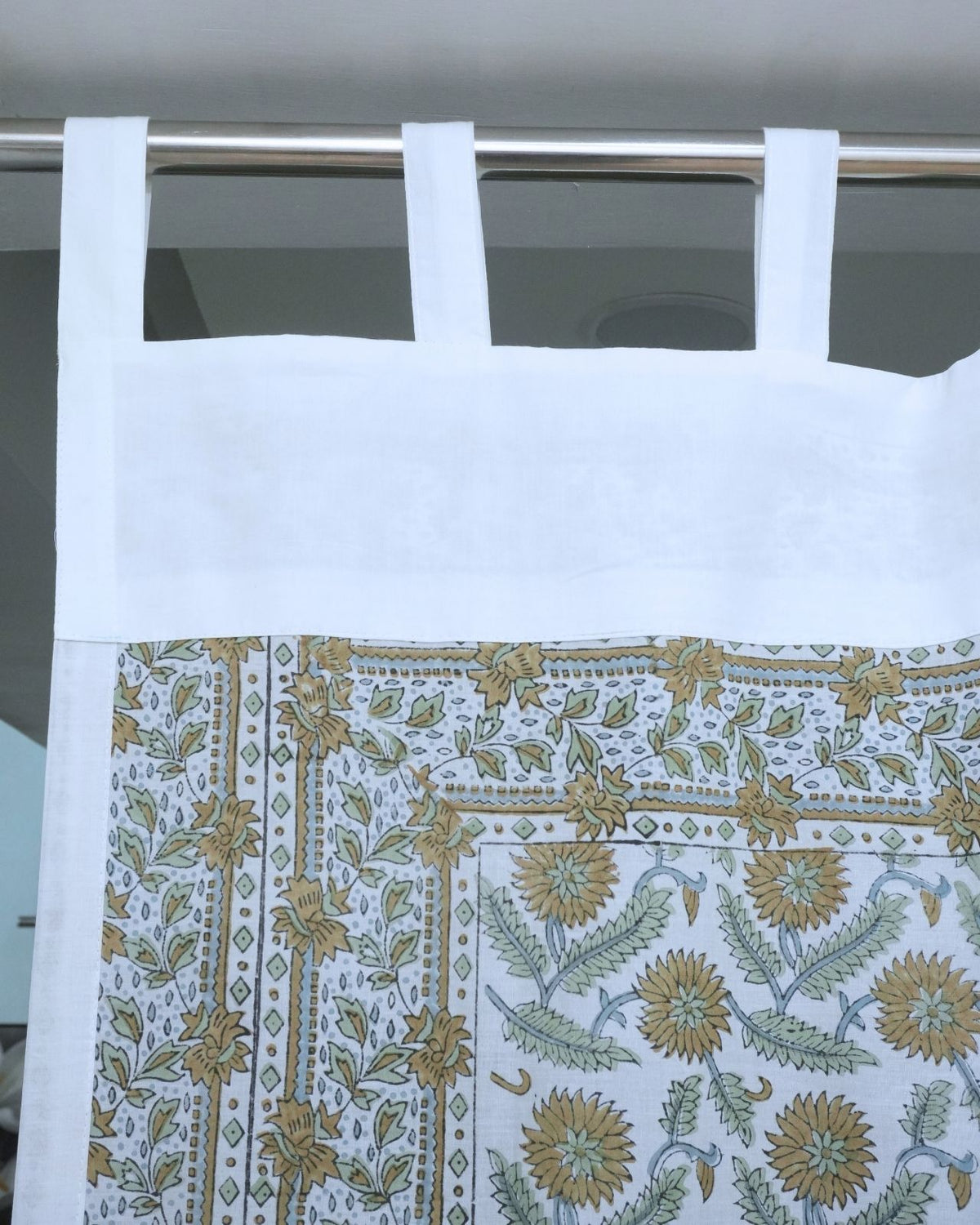 Handcrafted Block Print 100% Cotton Curtains - Sawrna