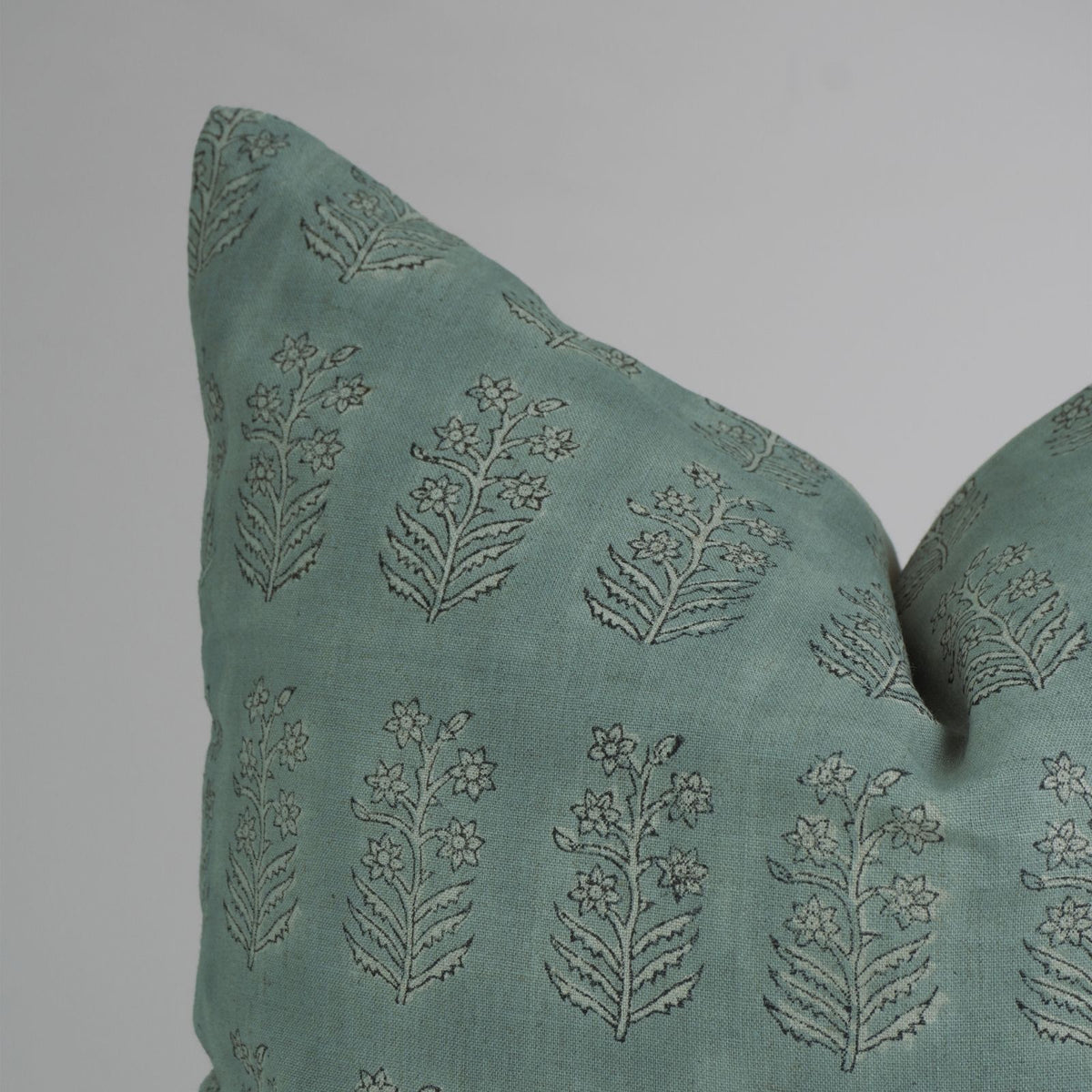 Handmade Mint Green Inderdhanush Cushion Cover
