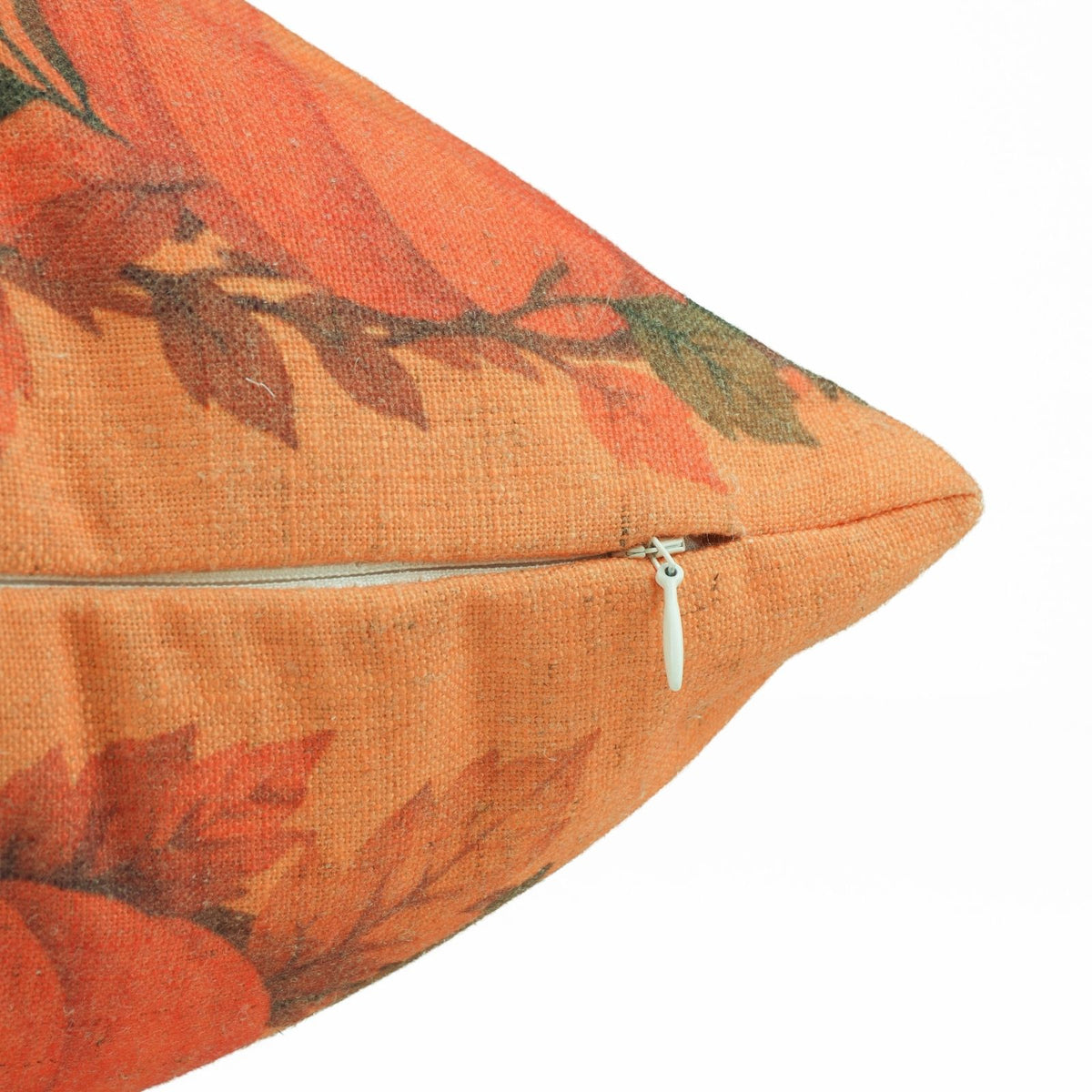 Pumpkin Orange Fall Harvest Linen Seasonal Decor Pillow Cover 