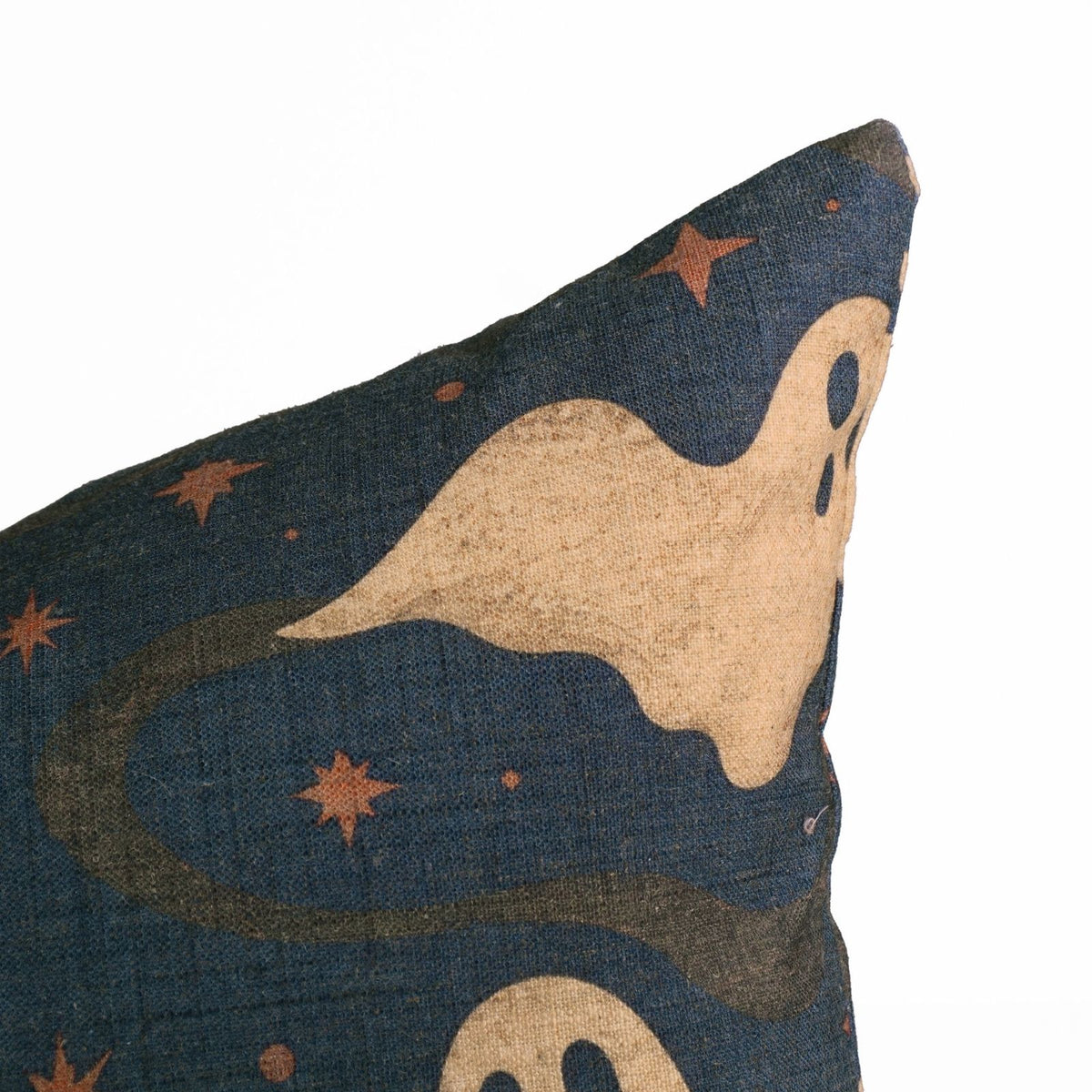 Spook Ghost Printed Boho Lumbar Cushion Cover Halloween Decor 