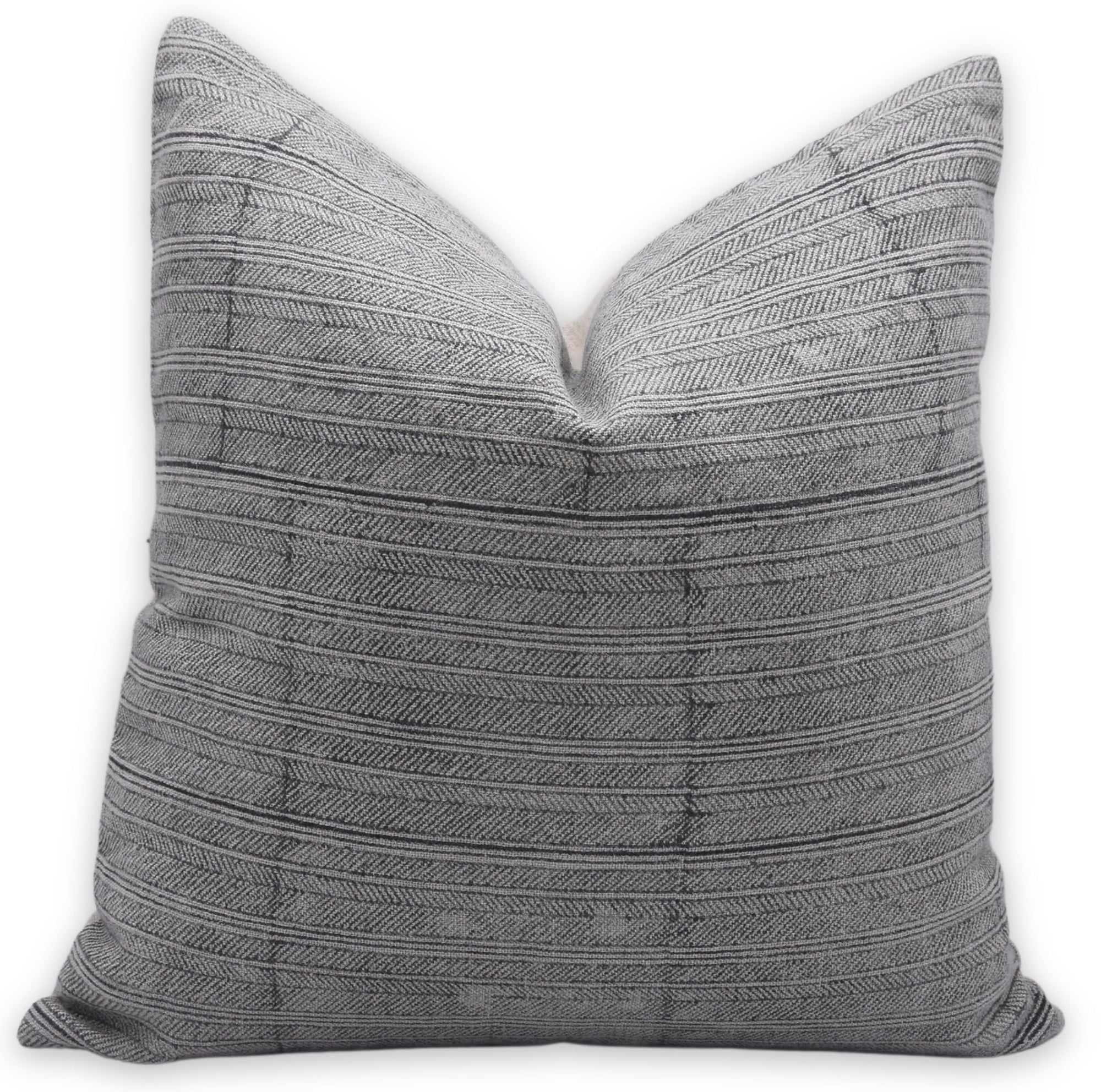 Fabdivine Decorative Handmade Thick Linen 14X14 Throw Block Print Vintage Pillowcase Cushion Cover with Zipper for Sofa, Couch, Fall Decoration, Outdoor, Living Room, Home Décor, Leheriya, Black