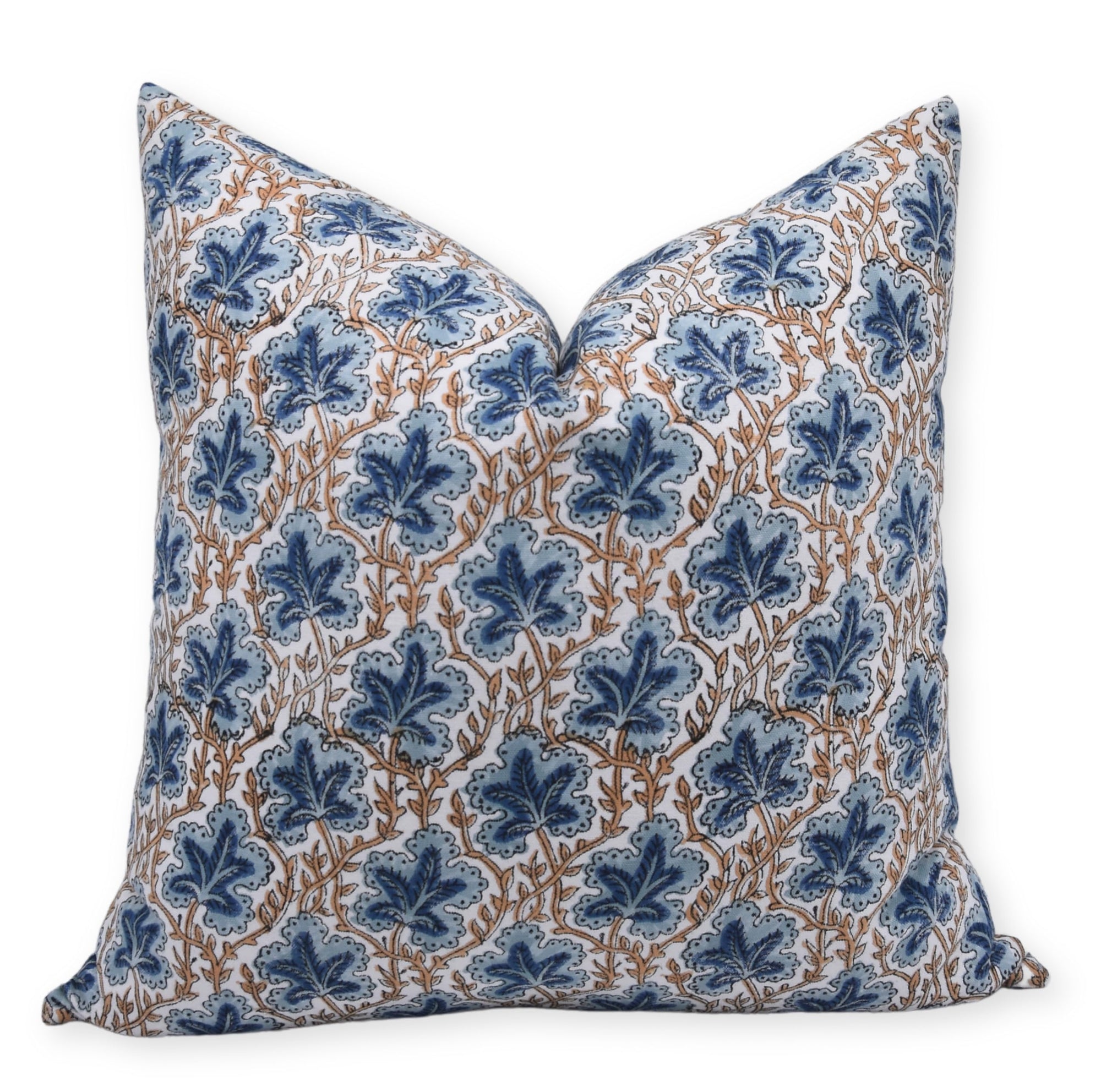 handmade throw pillow with floral pattern 
