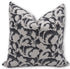 Fabdivine Handmade Block Print 14X14 Thick Linen Throw Vintage Pillowcase Cushion Cover for Sofa Couch, Bed, Fall Decoration, Boho Home Décor, Garden, Outdoor, Farmhouse, Living Room, Sulit, Black