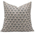 Fabdivine Handmade Block Print Thick Linen 16X16 Inch Throw Pillow Case Cushion Cover for Sofa, Couch and Bed, Fall Decoration, Farmhouse, Outdoor, Living Room, Home Décor, Juju Flower, Green