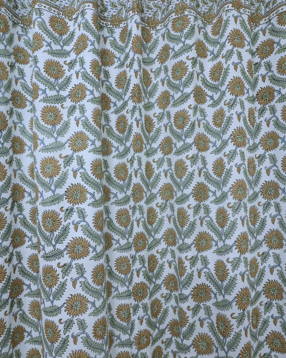 Handcrafted Block Print 100% Cotton Curtains - Sawrna