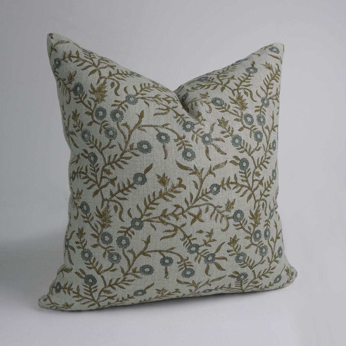 Handmade Floral Thick Linen Cushion Case - Shehjan