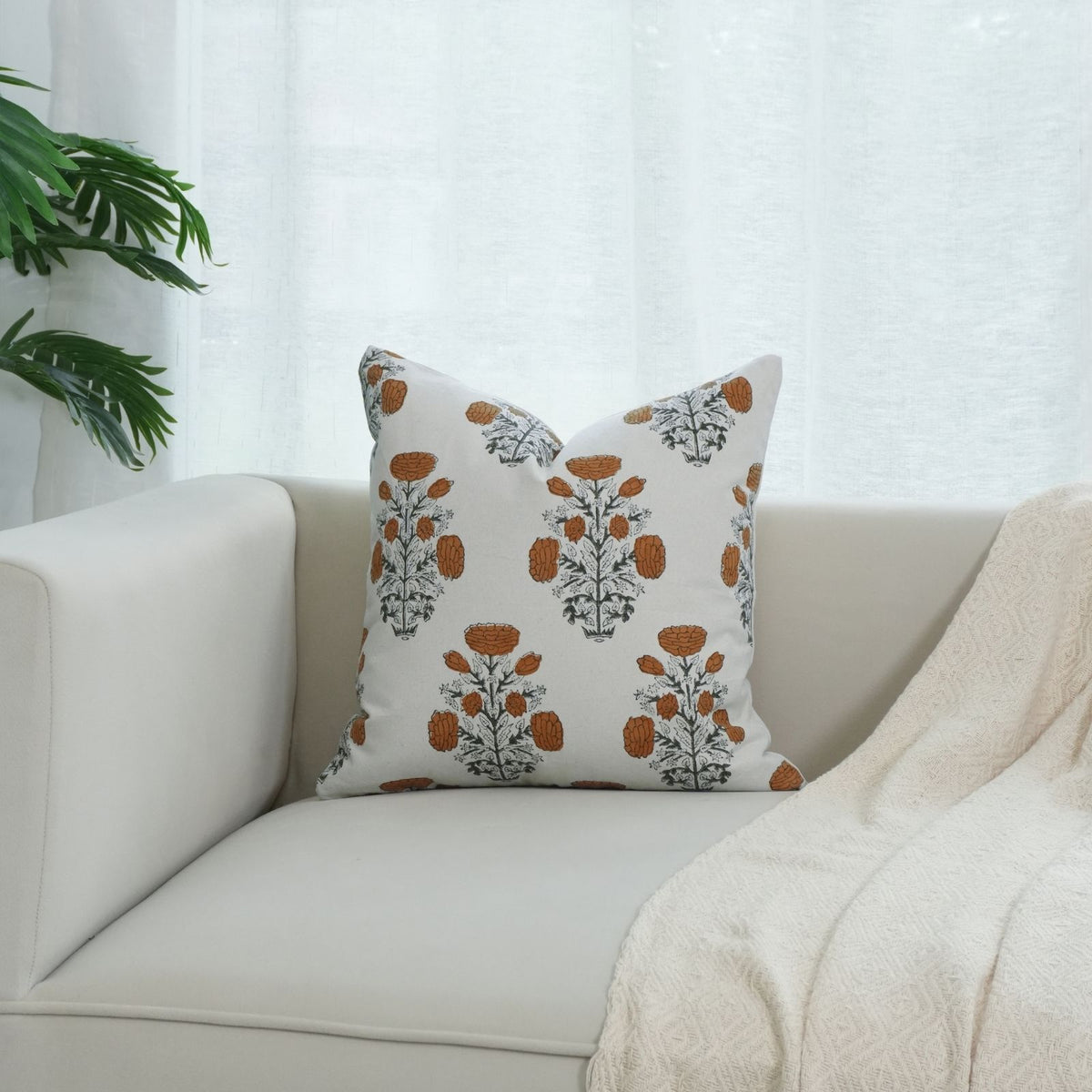 Indian Artisan Mustard Duck Canvas Cushion Cover - Swadesh