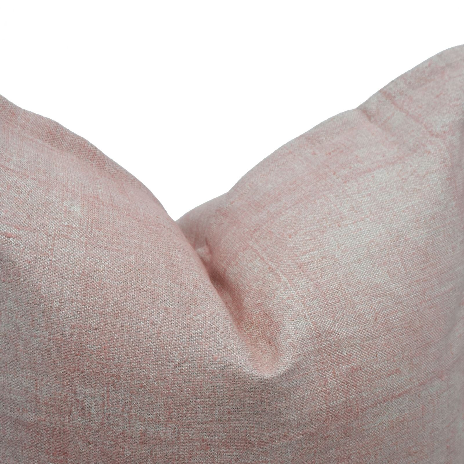 Solid Pink Thick Linen Oxford Boho Pillow Cover | Home Décor