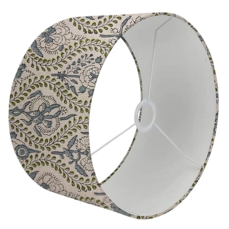 Cloth lamp with colorful hand print lampshade