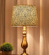 Patterned fabric lampshade for living room style