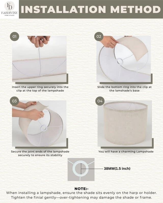 Blue block print lampshade for cozy room