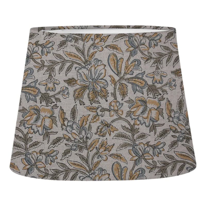 Cone shaped fabric lamp shades for artistic homes