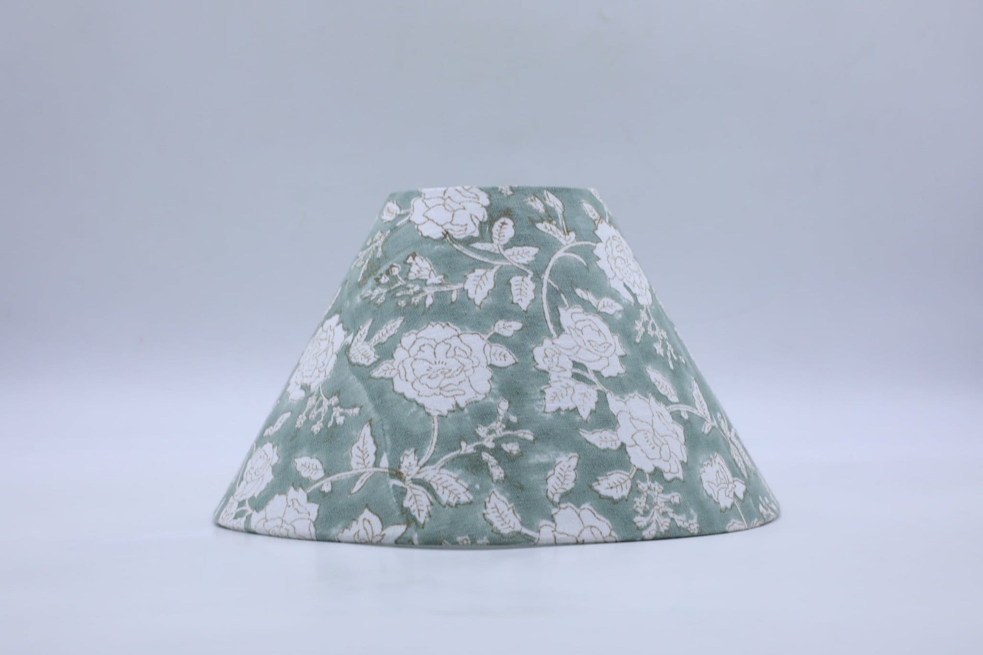 Block Print Cone Lampshade - Rameshwaram - Set of 2