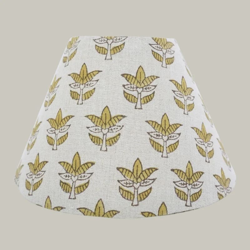 Ethnic hand printed lampshade cotton fabric
