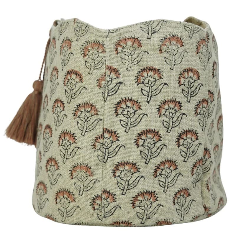 Hand print Roman shades Hillside style