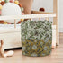 Cotton linen basket with hand print pattern