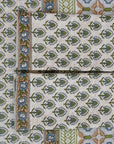 Block Print Floral Pure Cotton Bedsheet - Gurukul