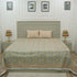 Handmade hand print bedsheets for cozy interiors