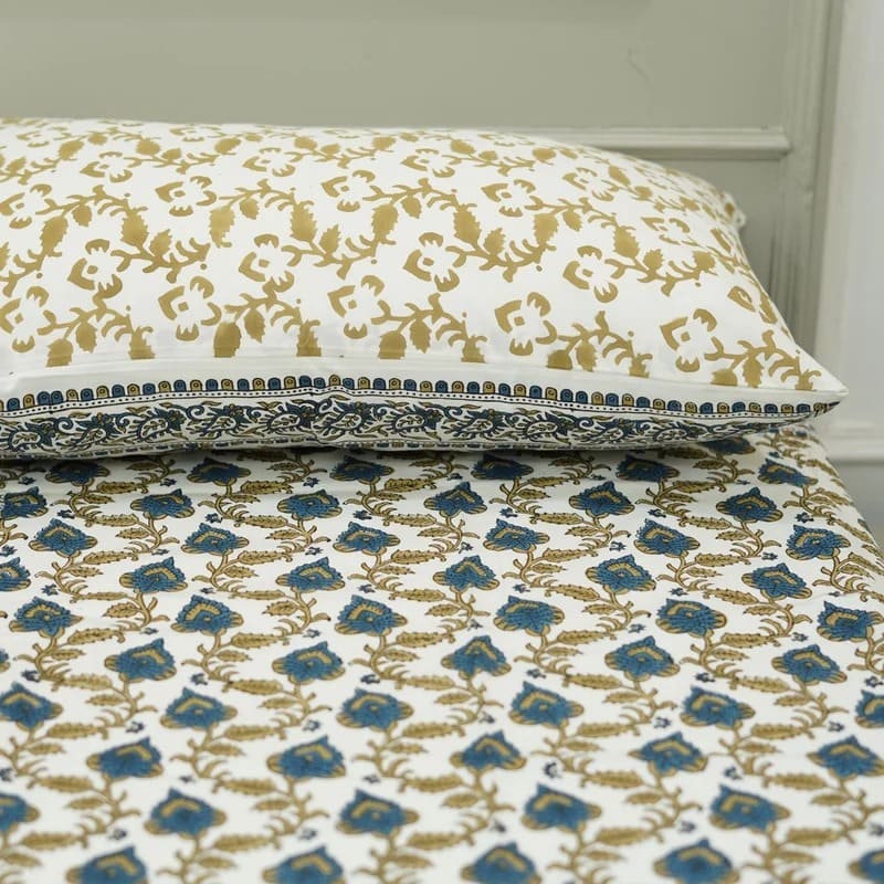 Decorative block print bedsheets for bedrooms
