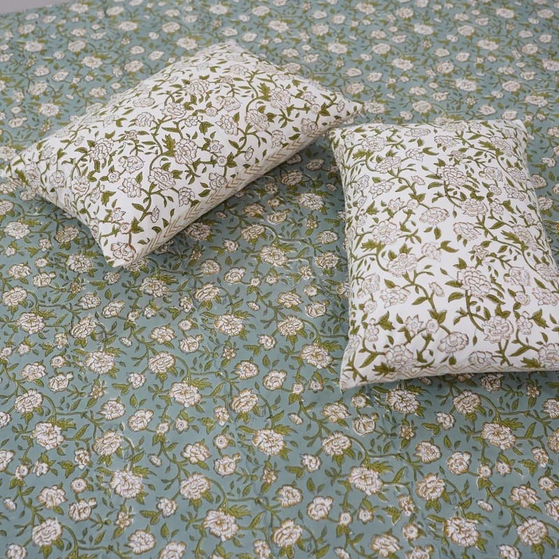 Traditional block print bedsheets for cozy rooms