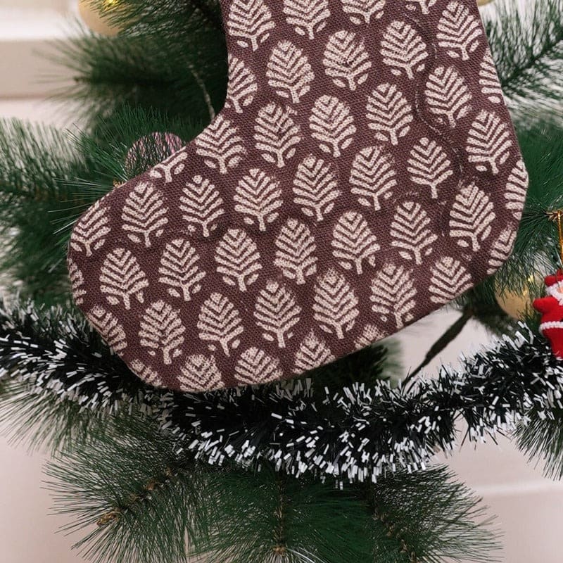 Designer hand print stockings with unique artistic designs