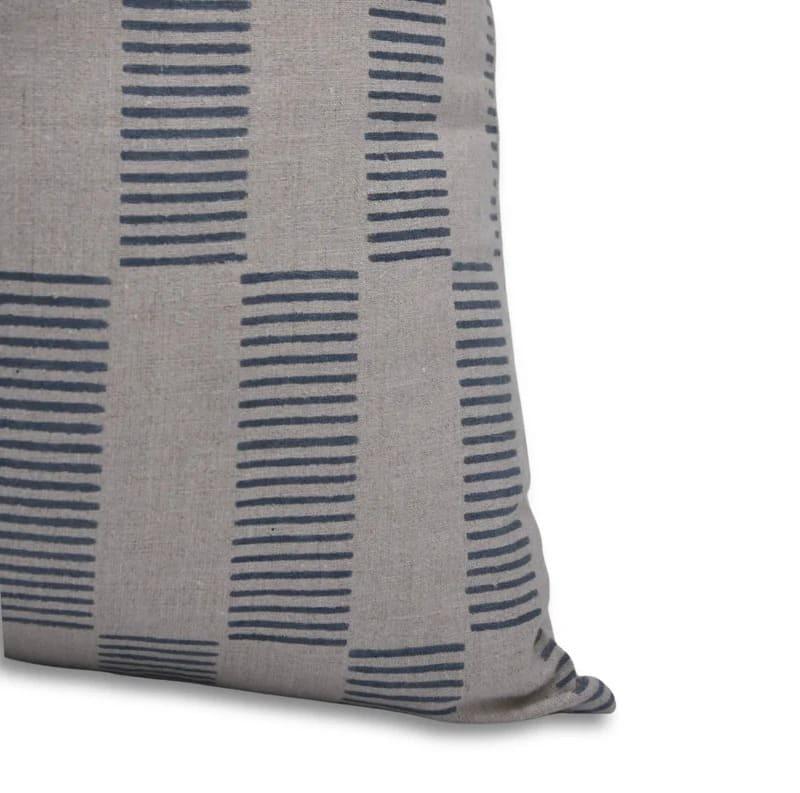 Blue Zig Zag Striped Cushion Cover